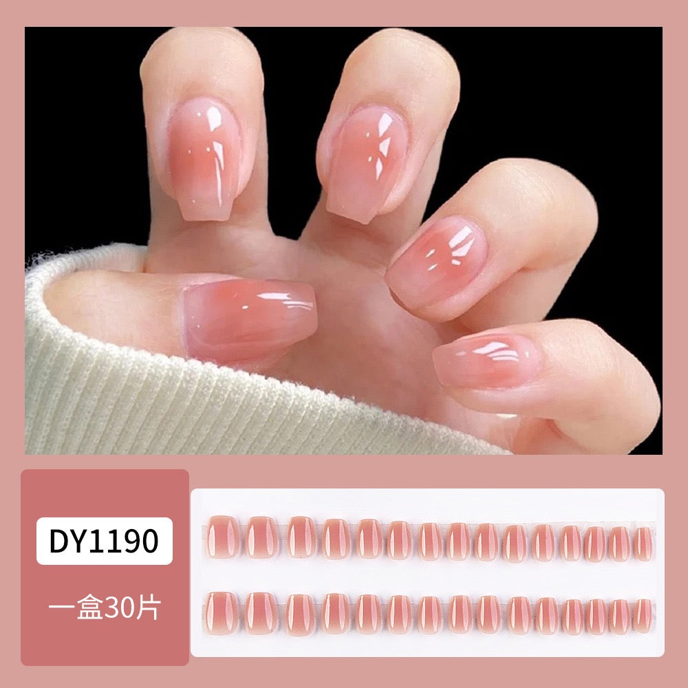 Pink Blush 24Pcs Nails Set