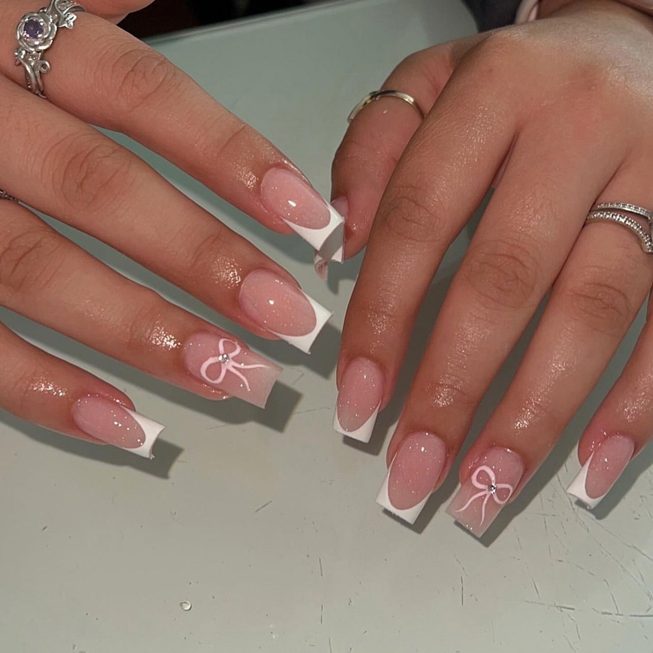 Blush French 24Pcs Nails Set