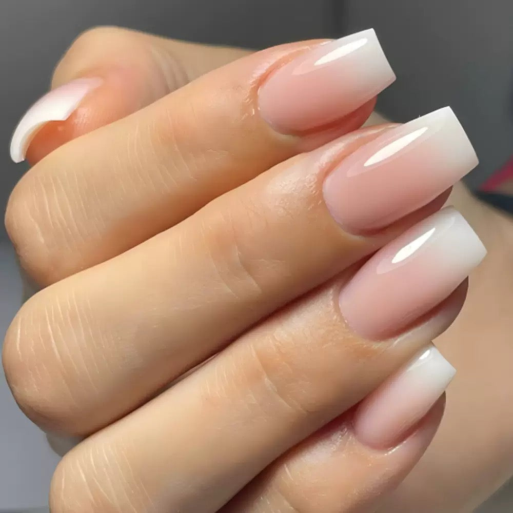Nude Pink Ombre Nail Set