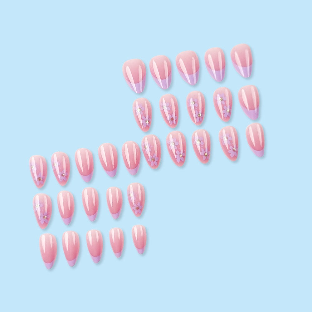 Lilac Beauty 24Pcs Nails Set