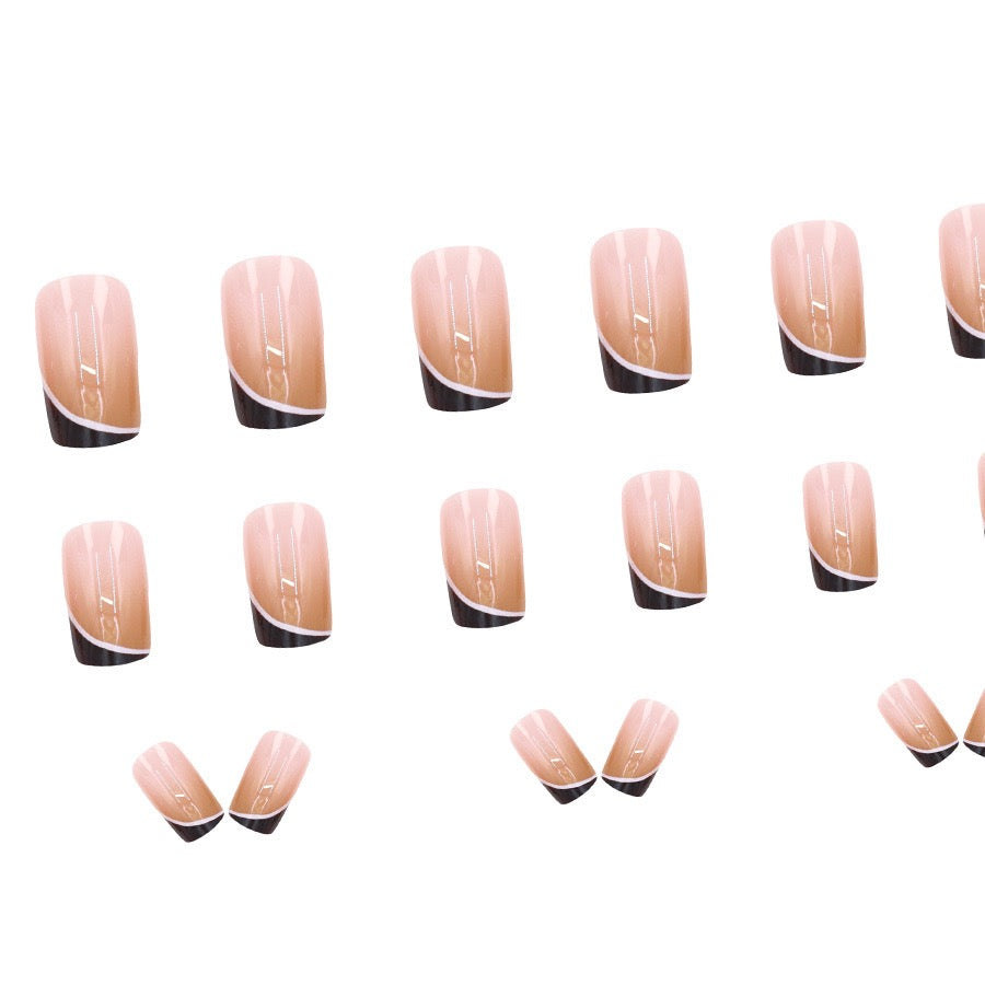 Black shine 24Pcs Nails Set