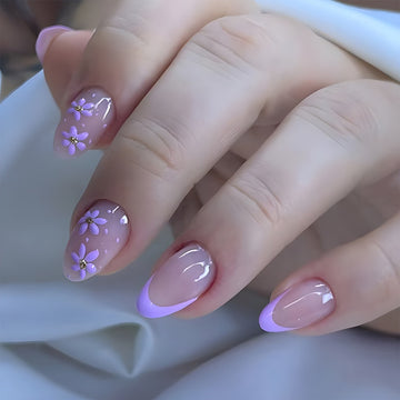 Lilac Beauty 24Pcs Nails Set