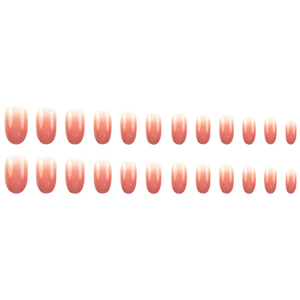 Orange Ombre 24pcs Nails Set
