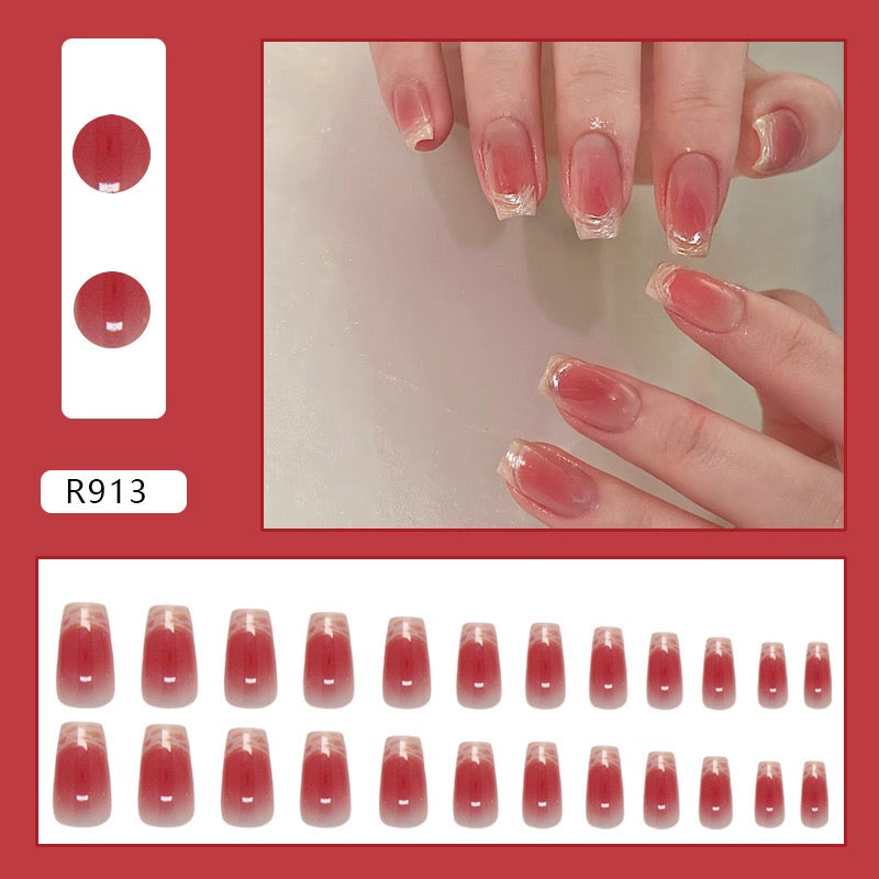 Pink Mood 24Pcs Nails Set