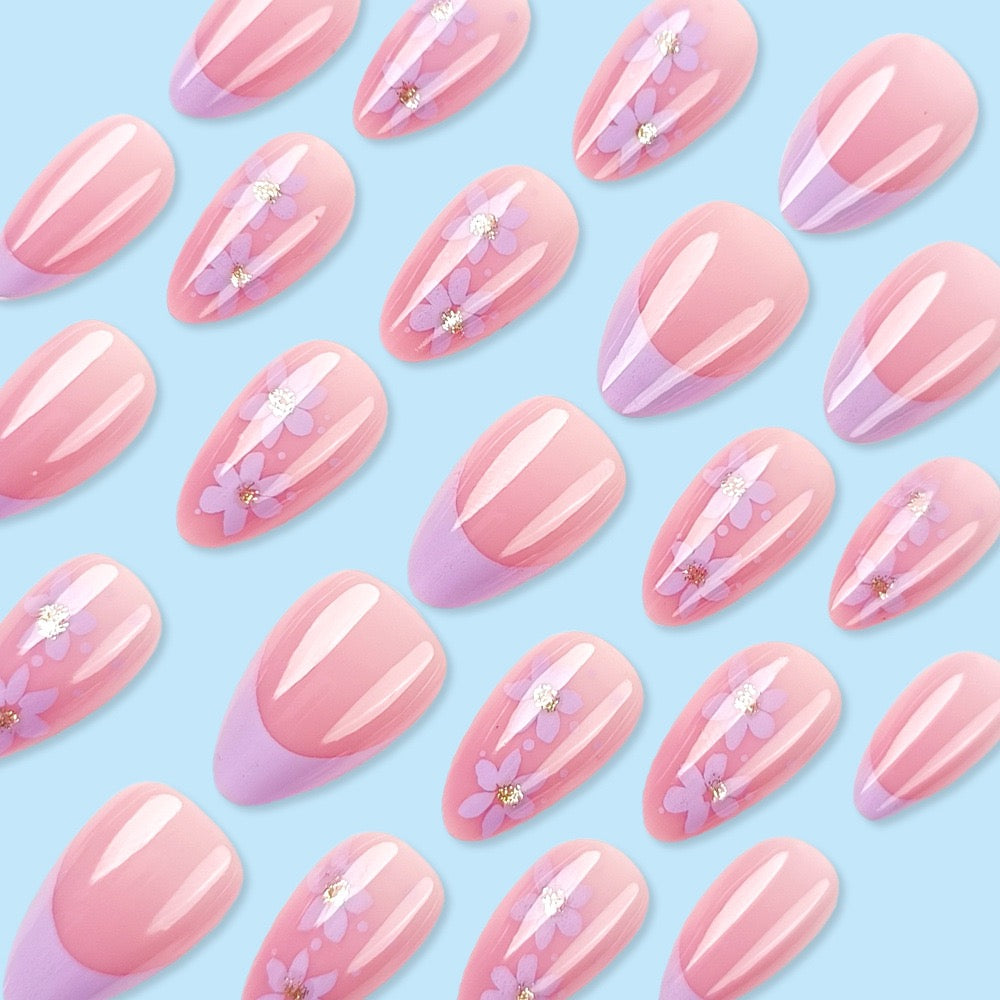 Lilac Beauty 24Pcs Nails Set