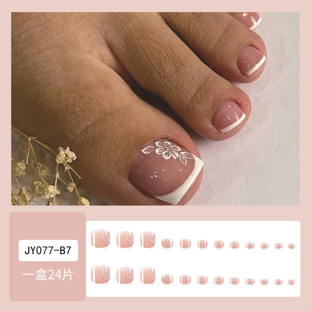 Luxe Tips 24Pcs Toe Nails