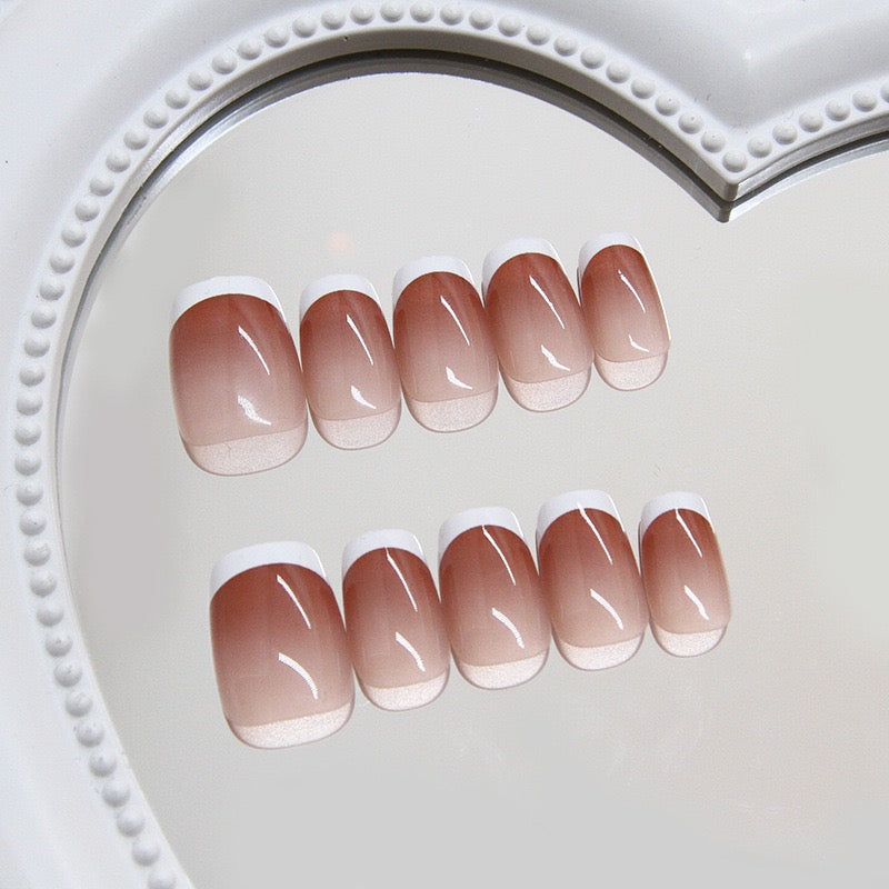 Honey French 24Pcs Nails Set