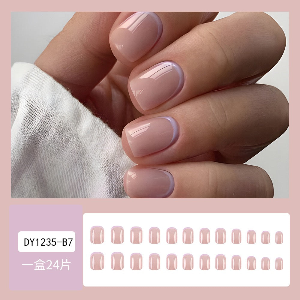 Nude Lilac 24Pcs Nails Set