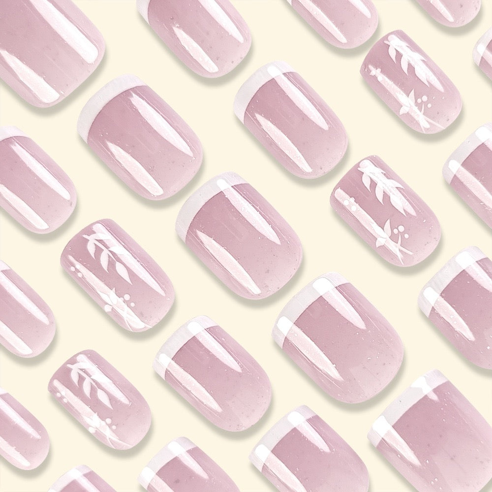 Timeless French 24Pcs Nails Set