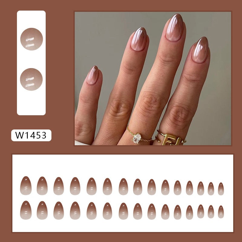 Sugar Brown 24Pcs Nails Set