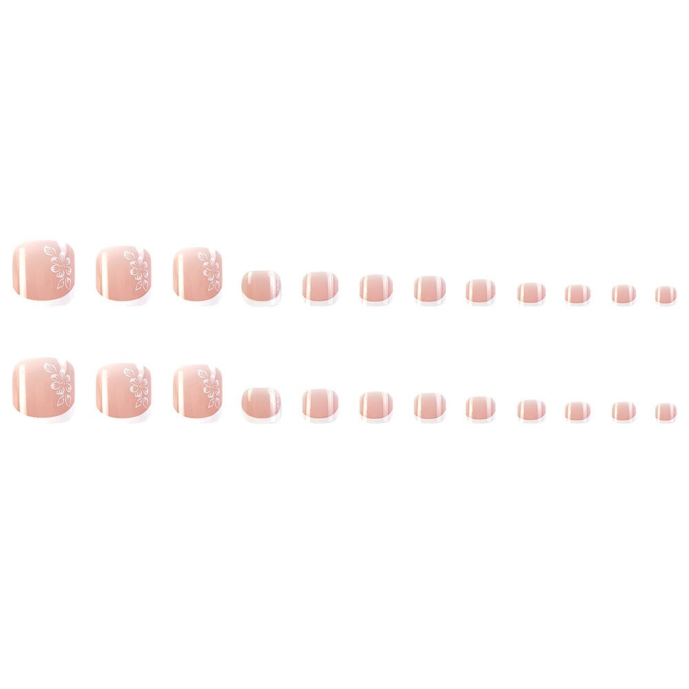 Luxe Tips 24Pcs Toe Nails