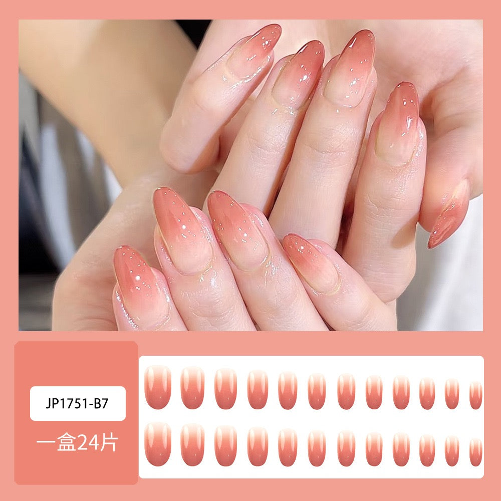 Orange Ombre 24pcs Nails Set