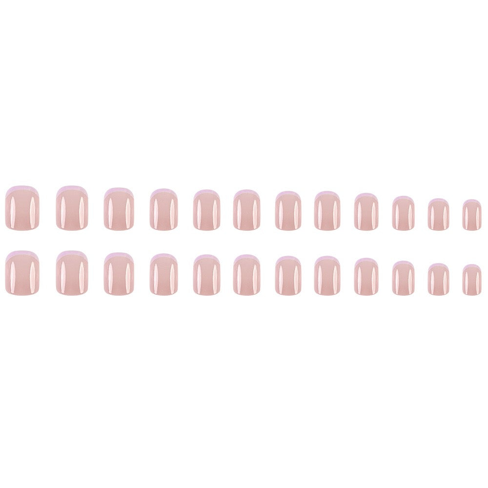 Nude Lilac 24Pcs Nails Set