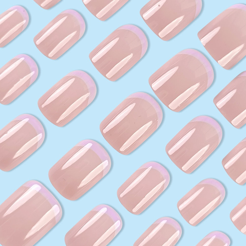 Nude Lilac 24Pcs Nails Set