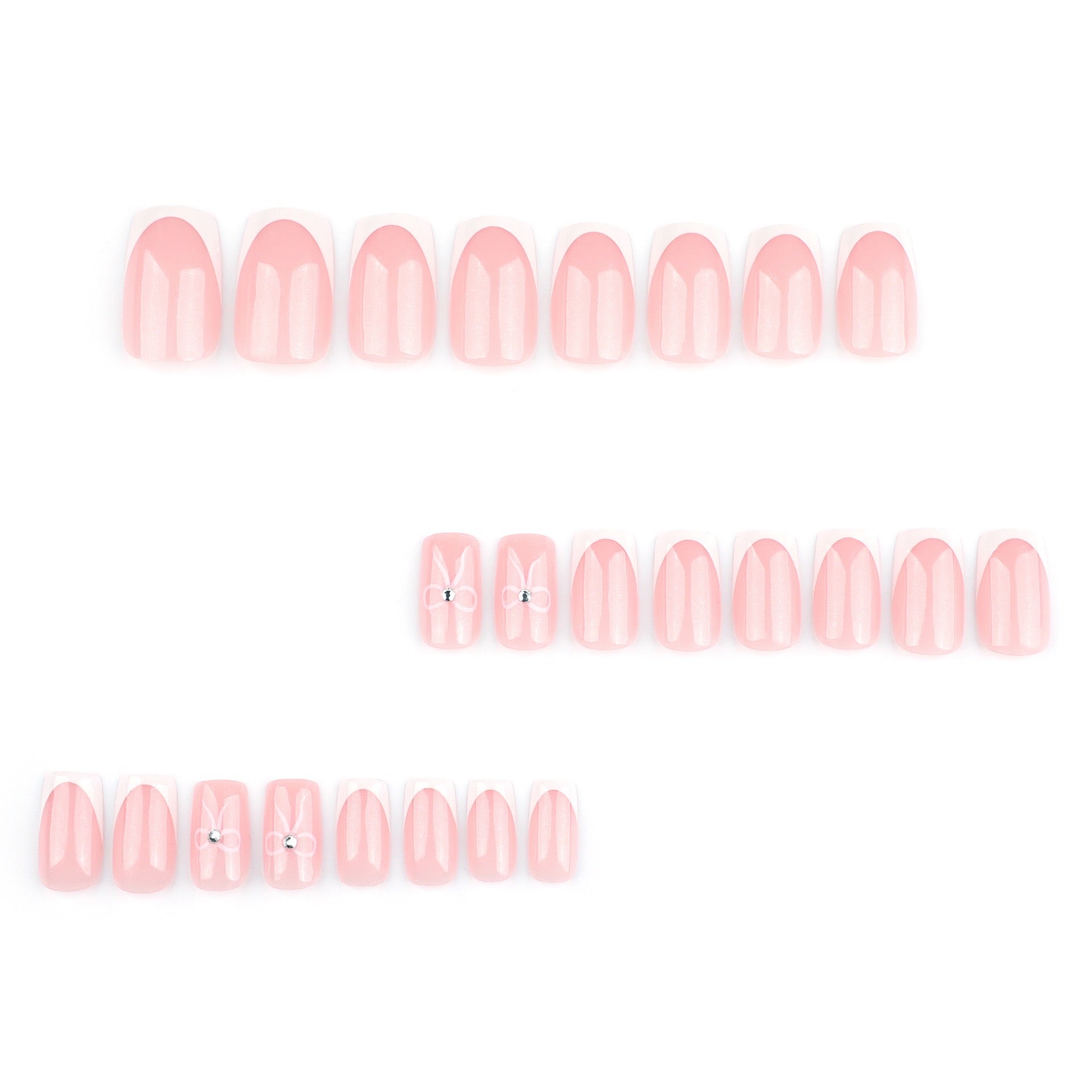 Blush French 24Pcs Nails Set