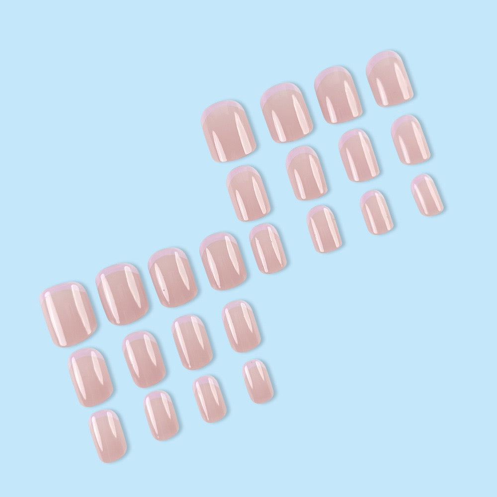 Nude Lilac 24Pcs Nails Set