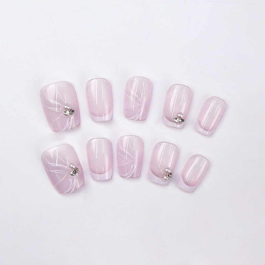 Classic French 24pcs Nails Set