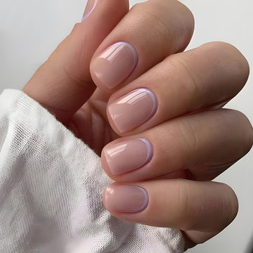 Nude Lilac 24Pcs Nails Set