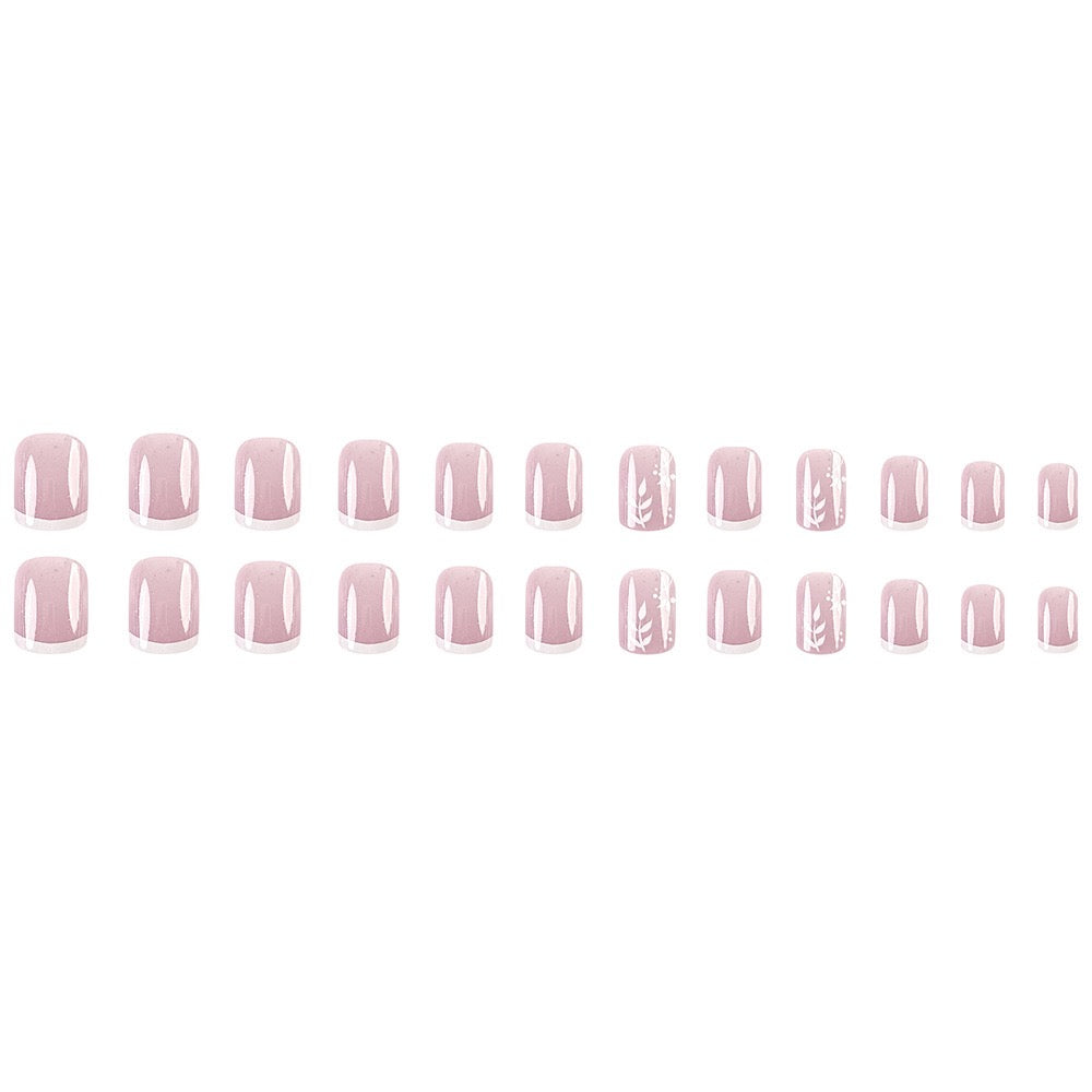 Timeless French 24Pcs Nails Set