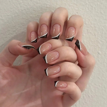 Black shine 24Pcs Nails Set