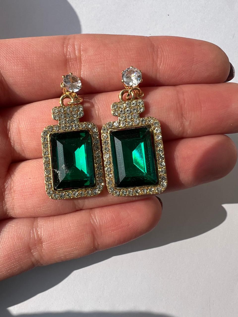 Emerald Elegance Earrings