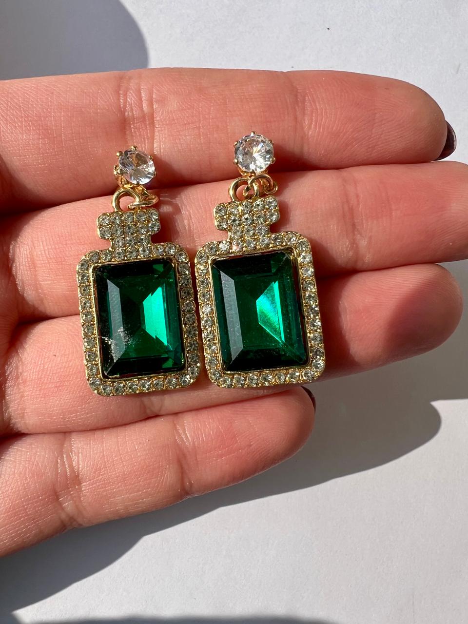 Emerald Elegance Earrings