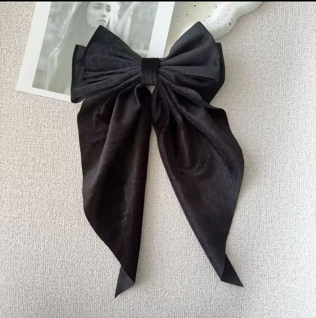 Classic Noir Ribbon Bow