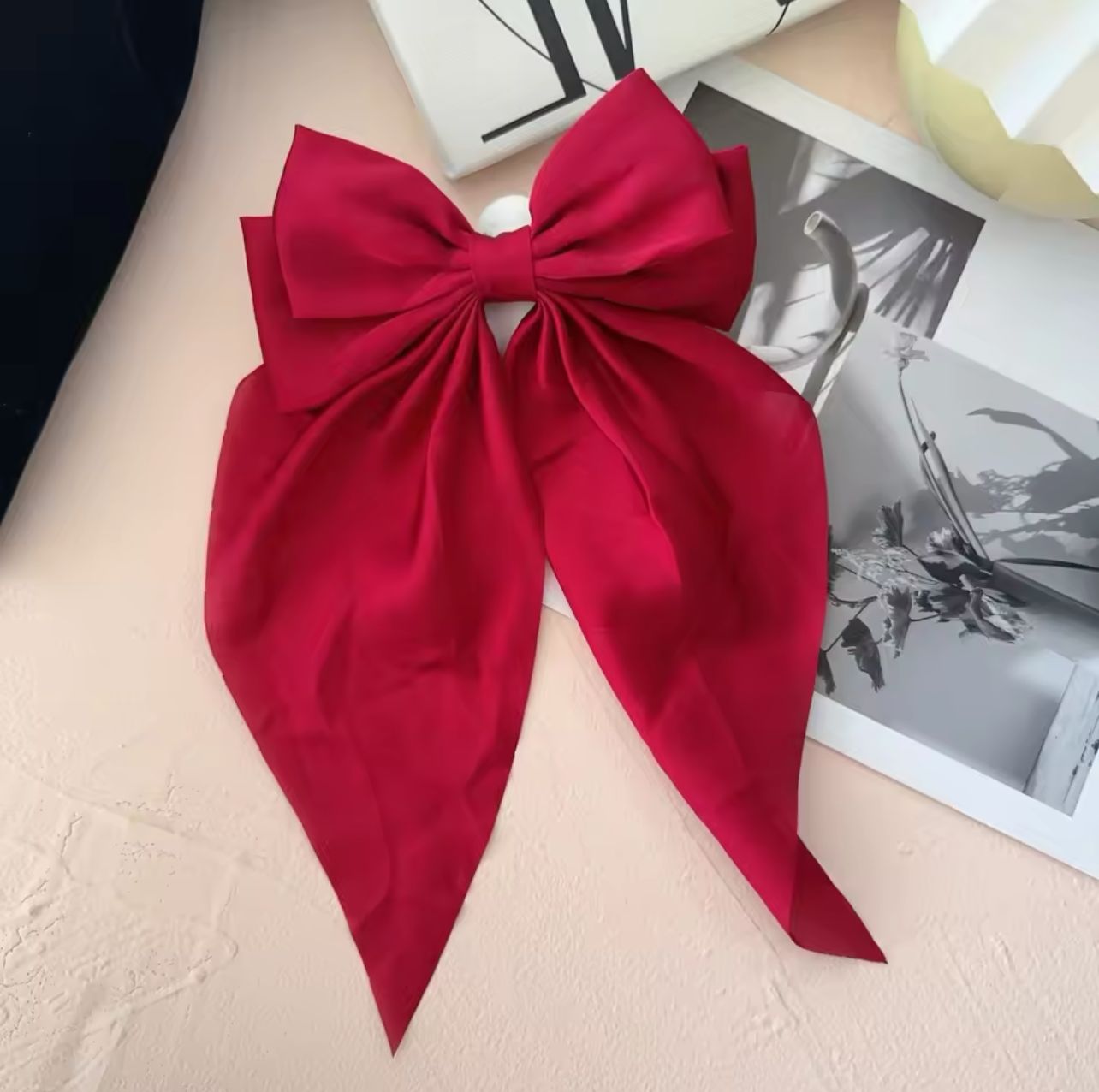 Classic Noir Ribbon Bow