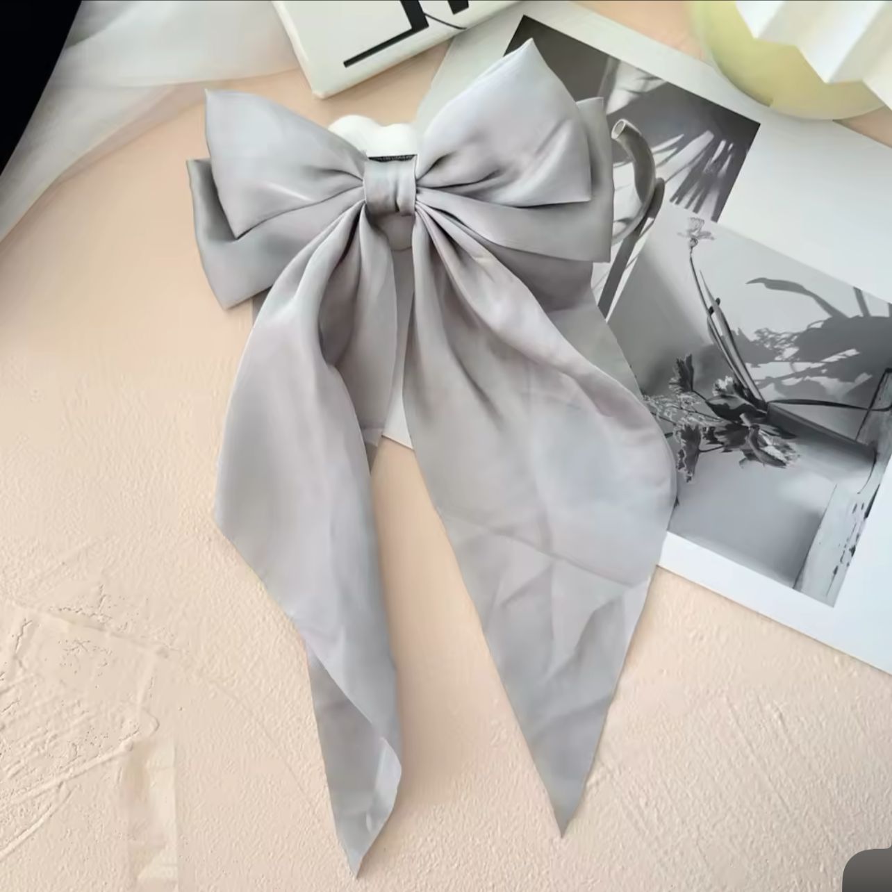 Classic Noir Ribbon Bow