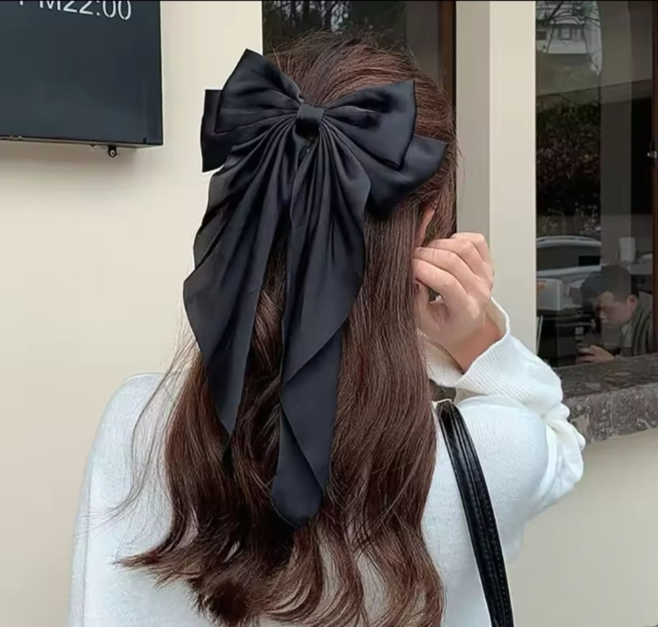 Classic Noir Ribbon Bow