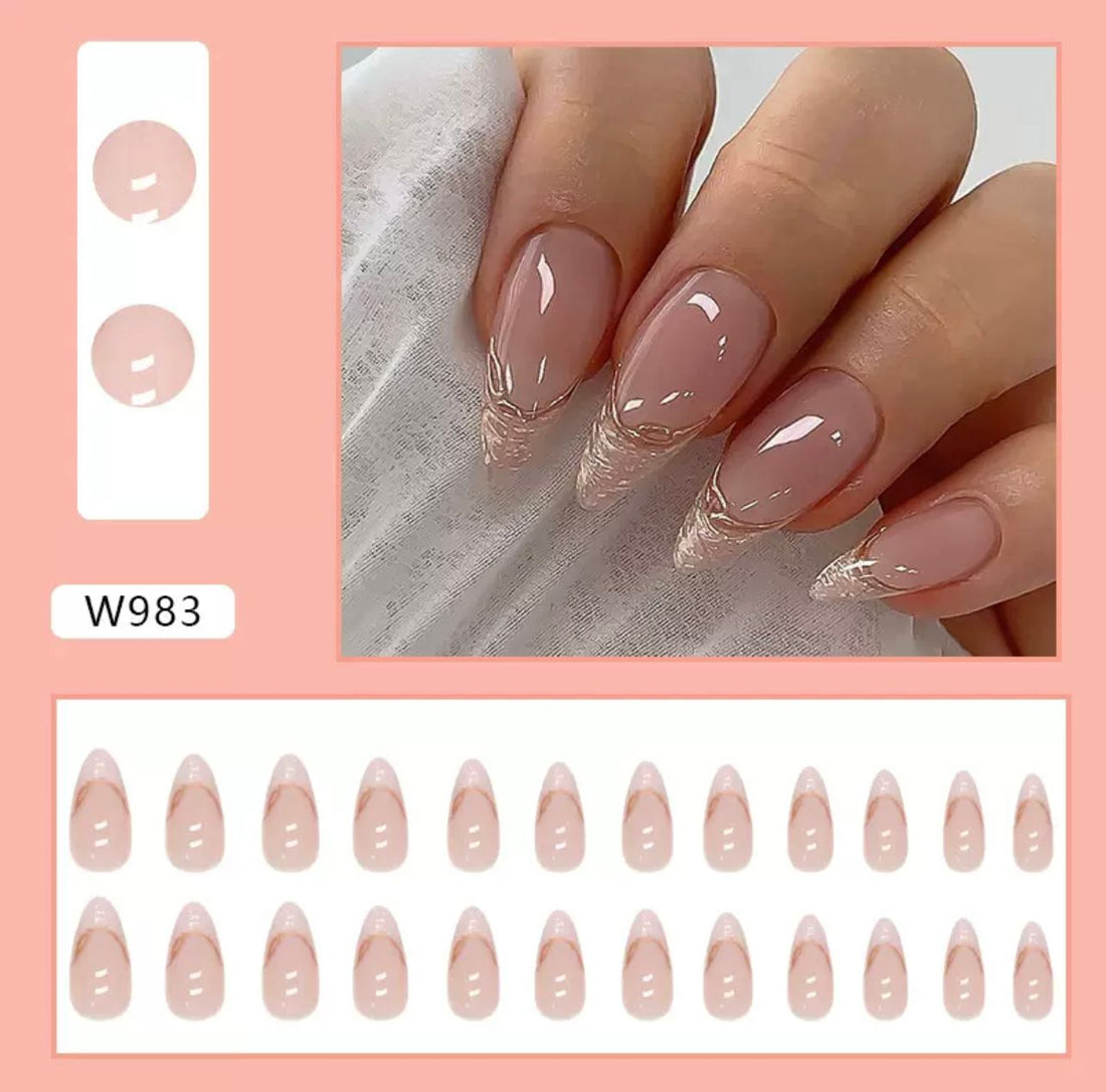 Blush babe 24Pcs Nails Set
