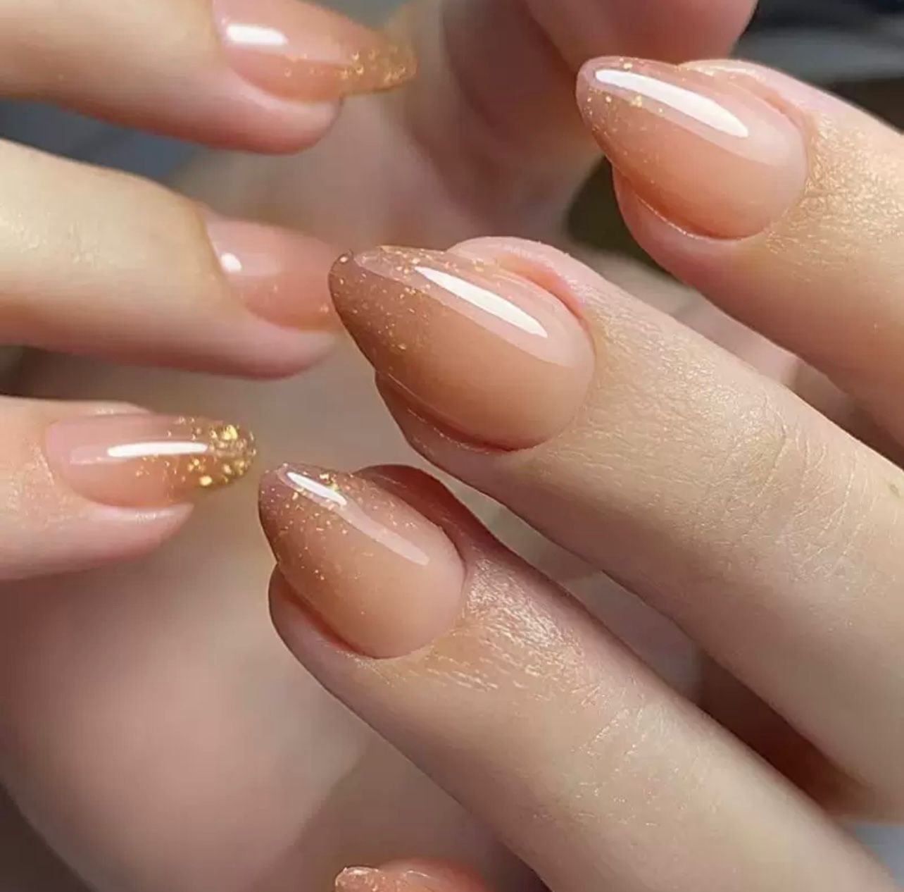 Sunset Glow 24Pcs Nails Set