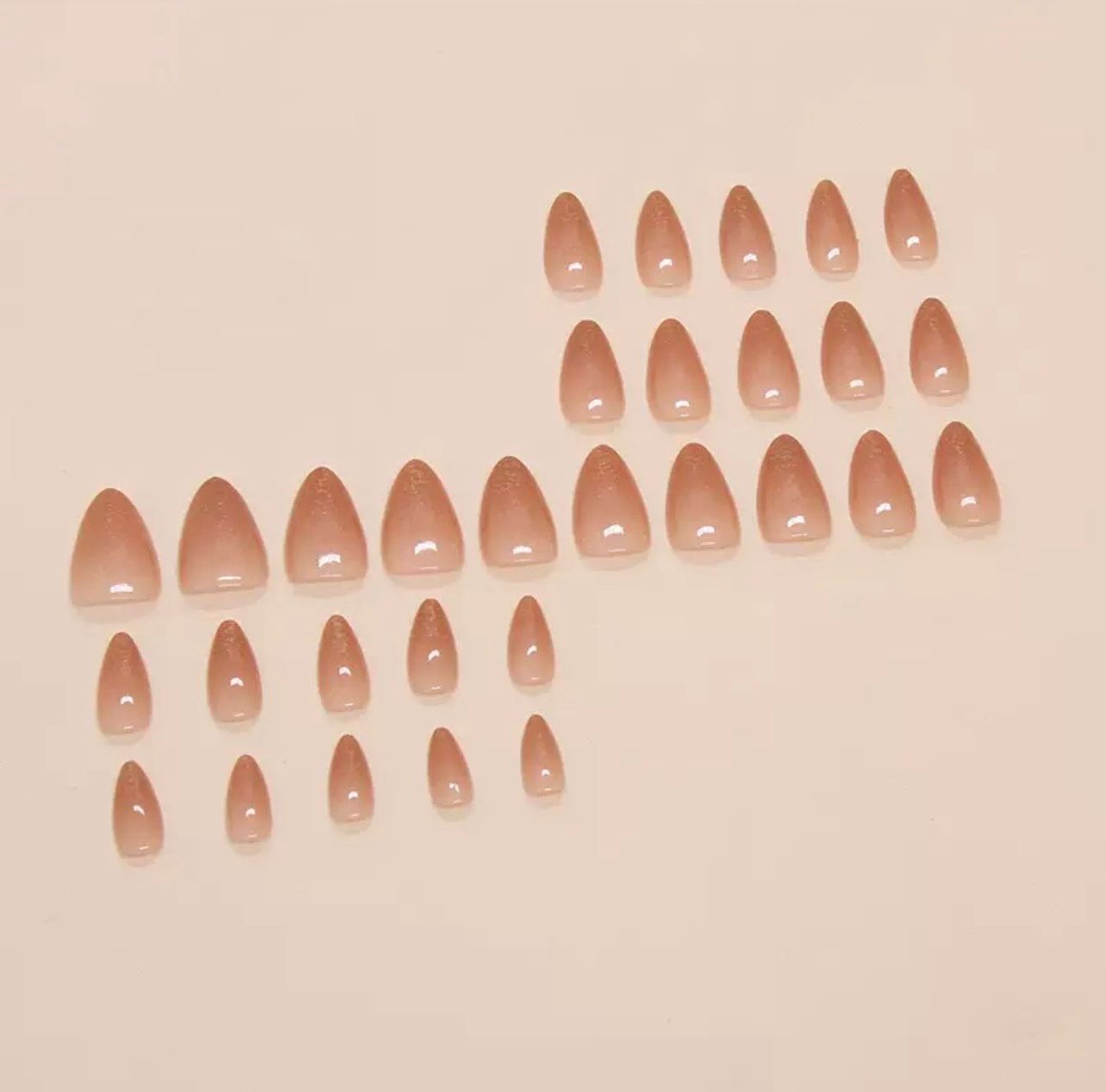 Sunset Glow 24Pcs Nails Set