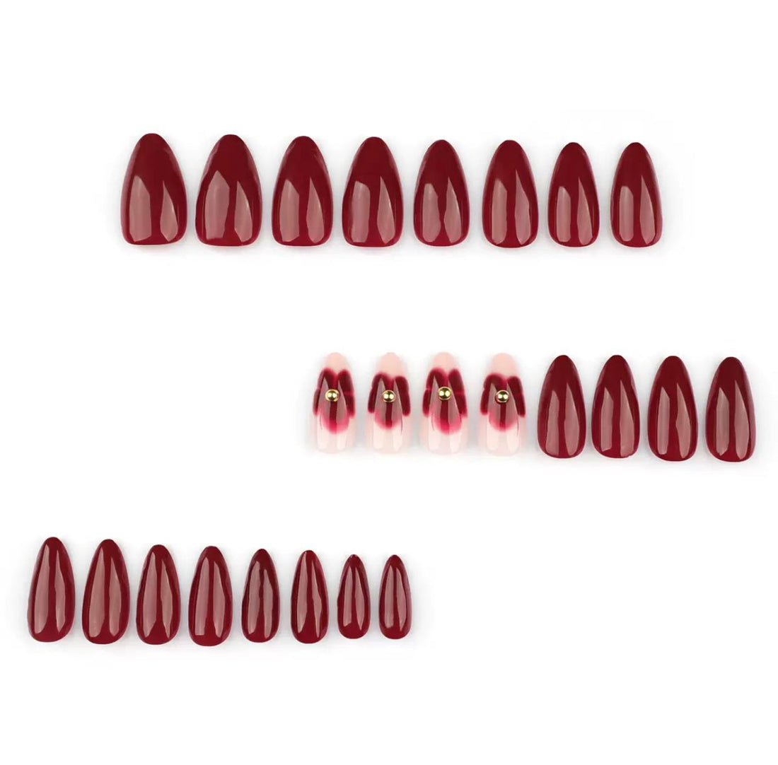 Velvet Glam 24 Pcs Nails Set