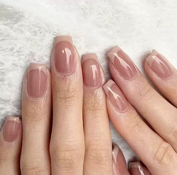 Classy Nude French 24Pcs Nails Set