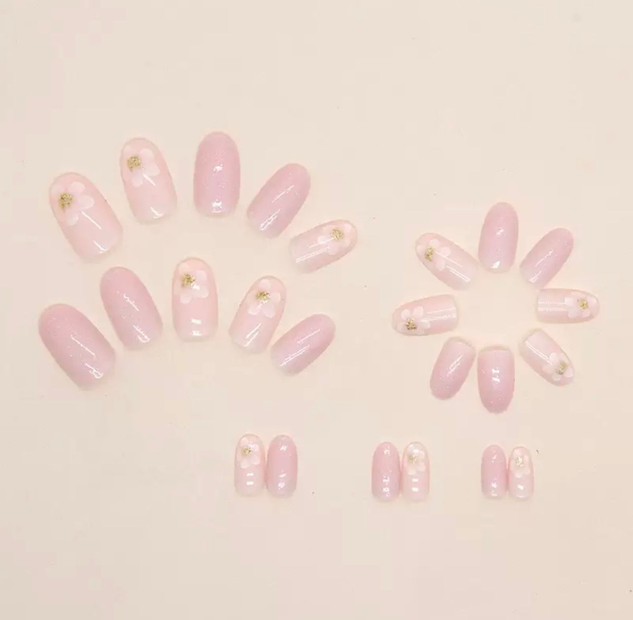 Diamond Shine 24Pcs Nails Set
