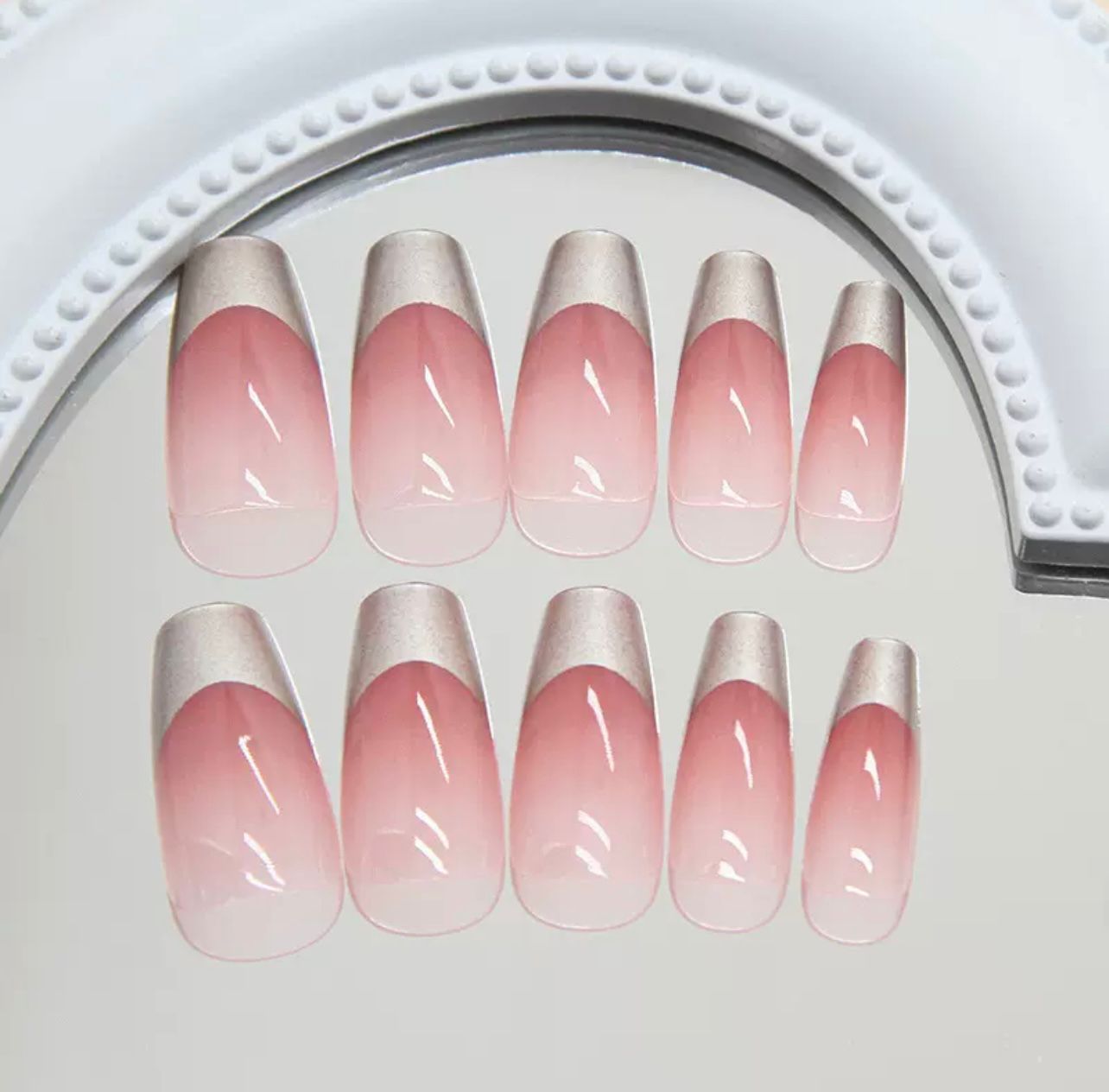 Rose Glow 24Pcs Nails set