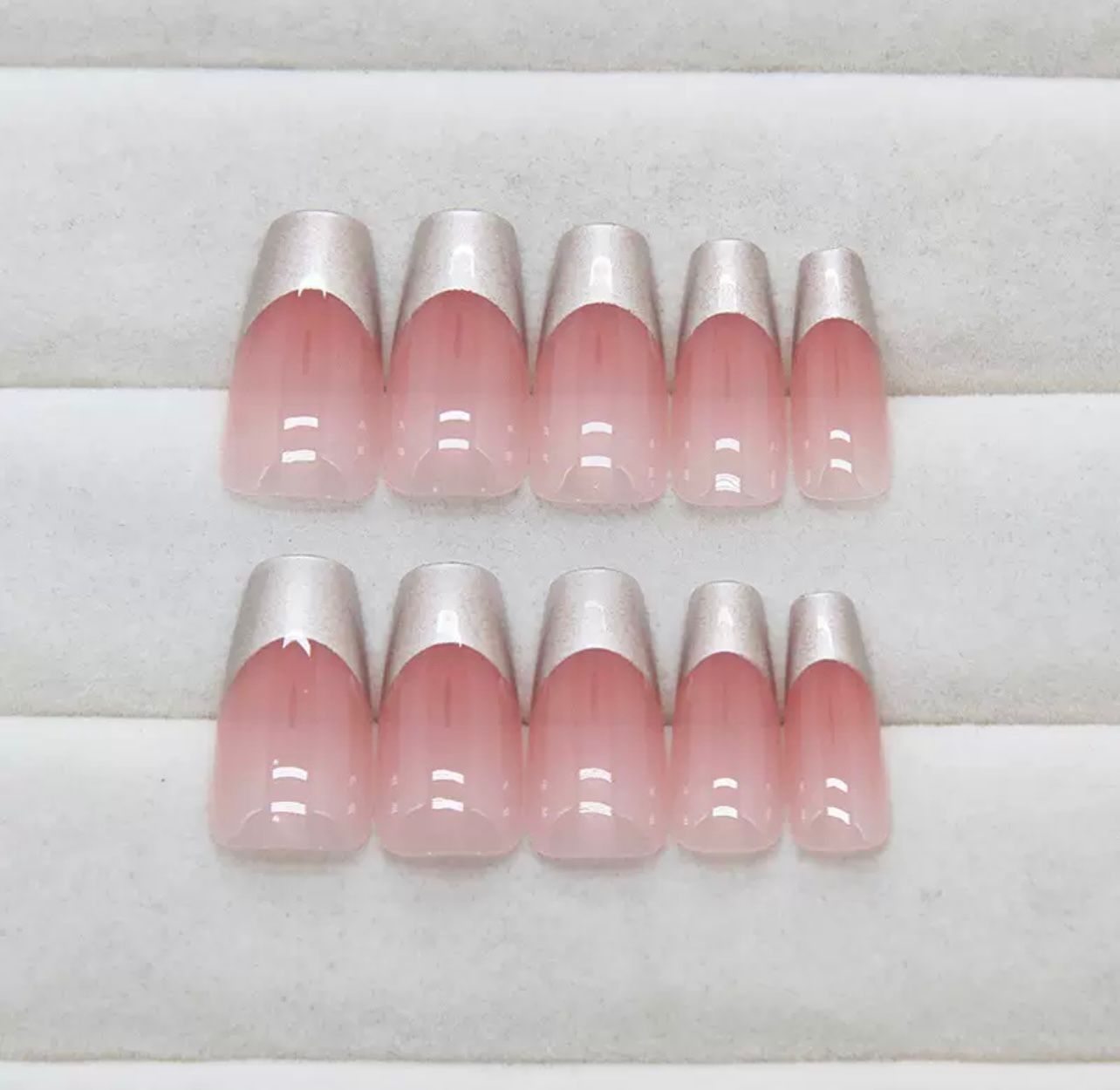 Rose Glow 24Pcs Nails set