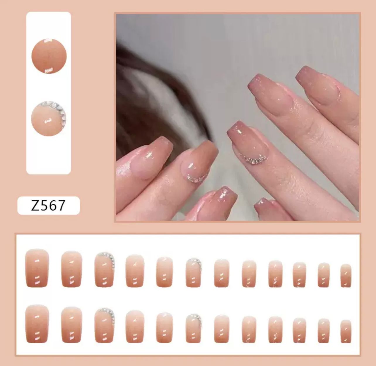 Dream Date 24Pcs Nails Set
