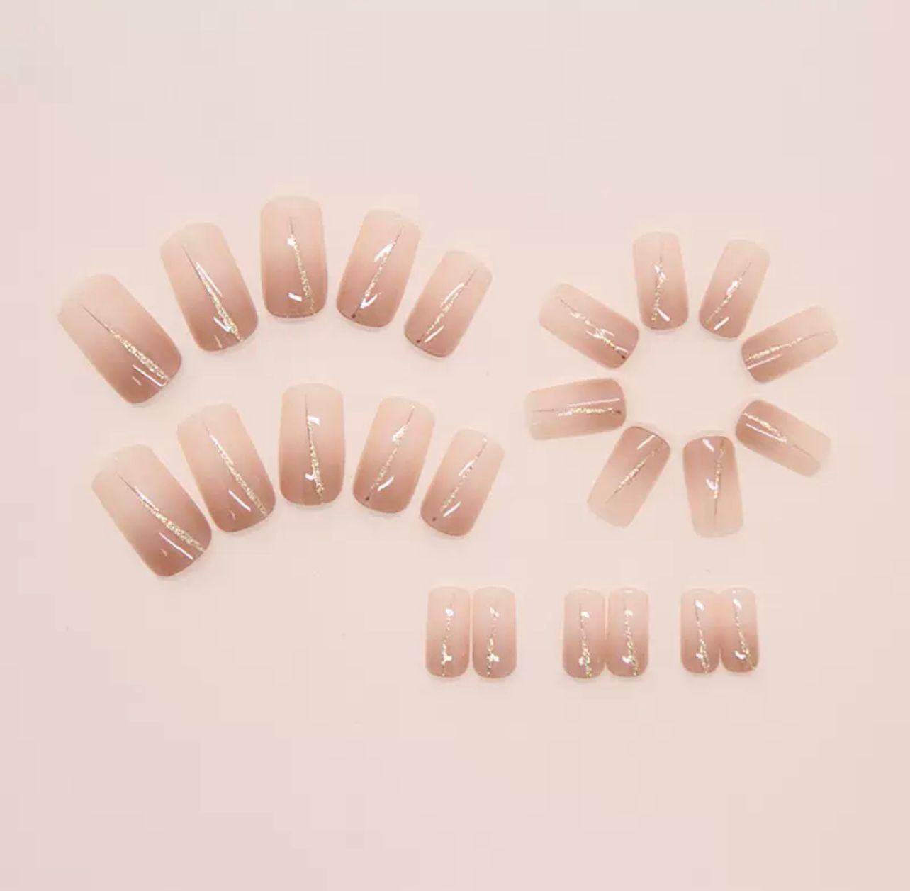 Luxe Shine 24Pcs Nails Set
