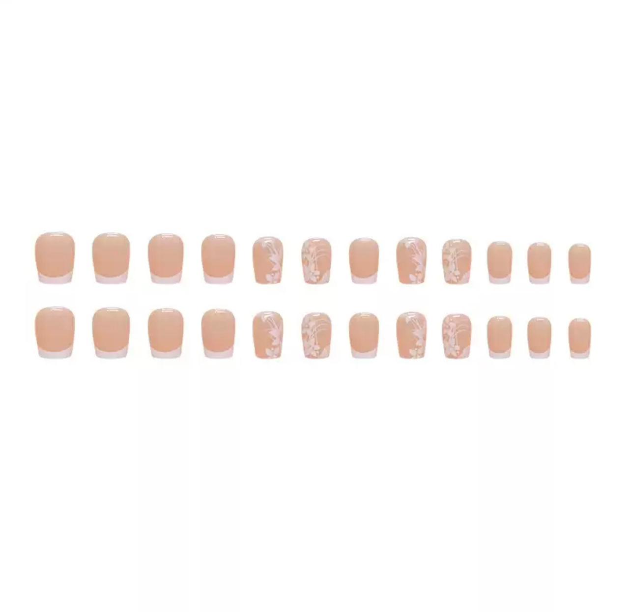 Opal Charm 24Pcs Nail Set