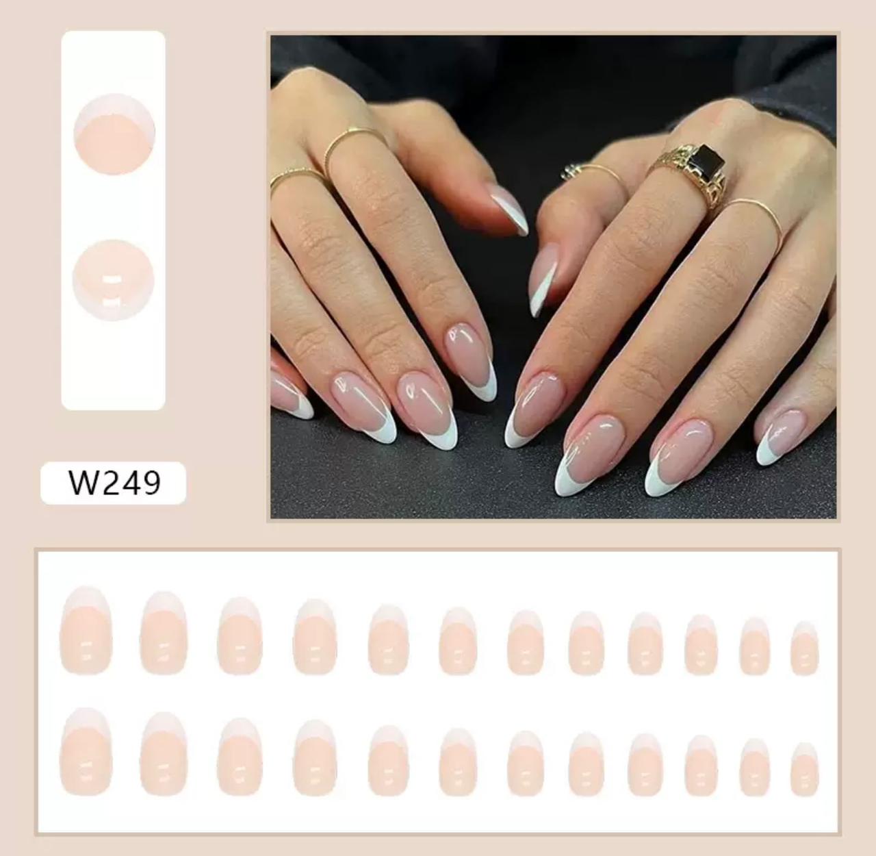Pearl Glaze 24Pcs Nails Set