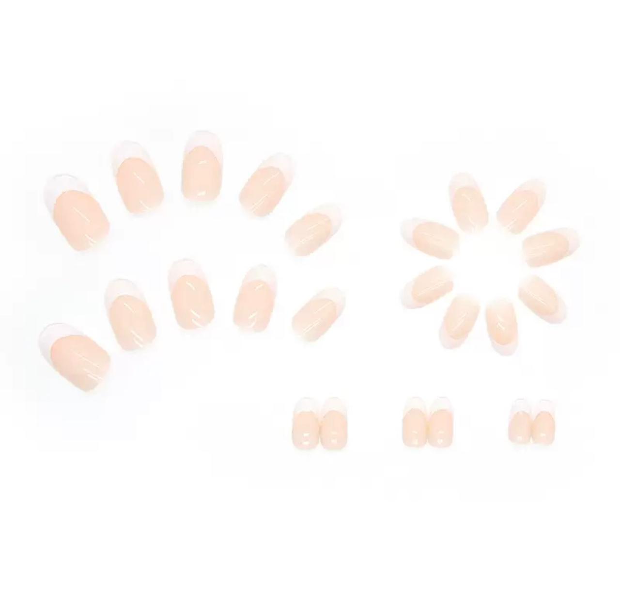 Pearl Glaze 24Pcs Nails Set