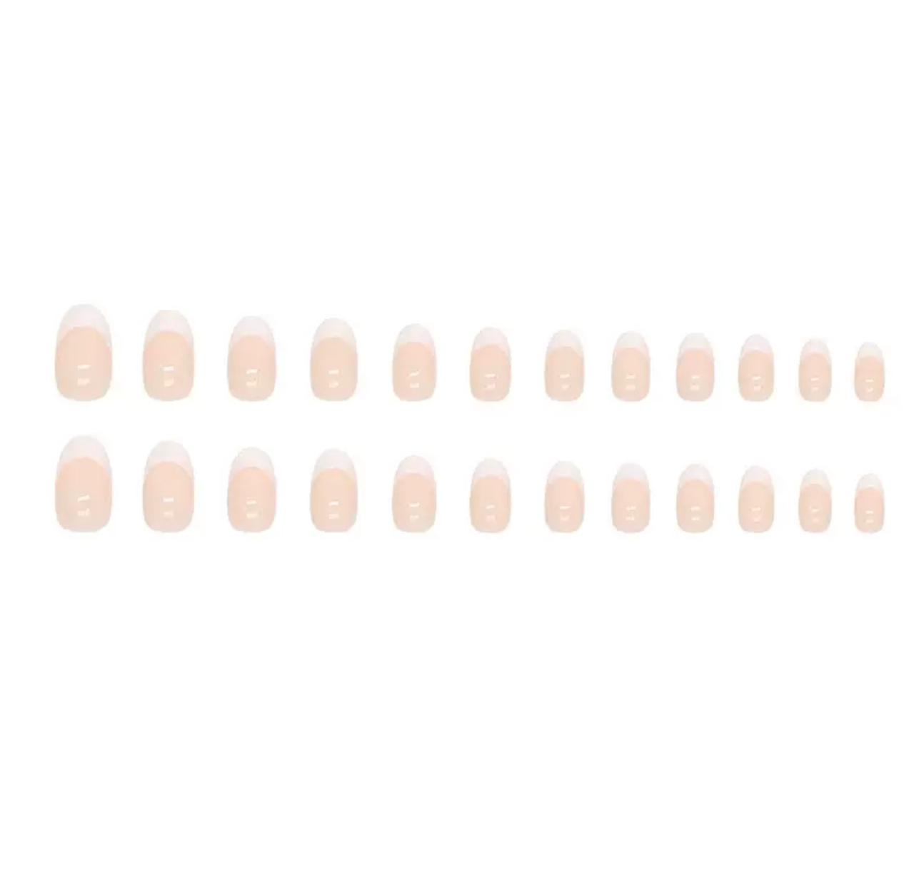 Pearl Glaze 24Pcs Nails Set