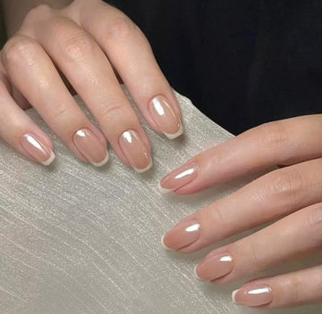 French Glow 24Pcs Nails Set