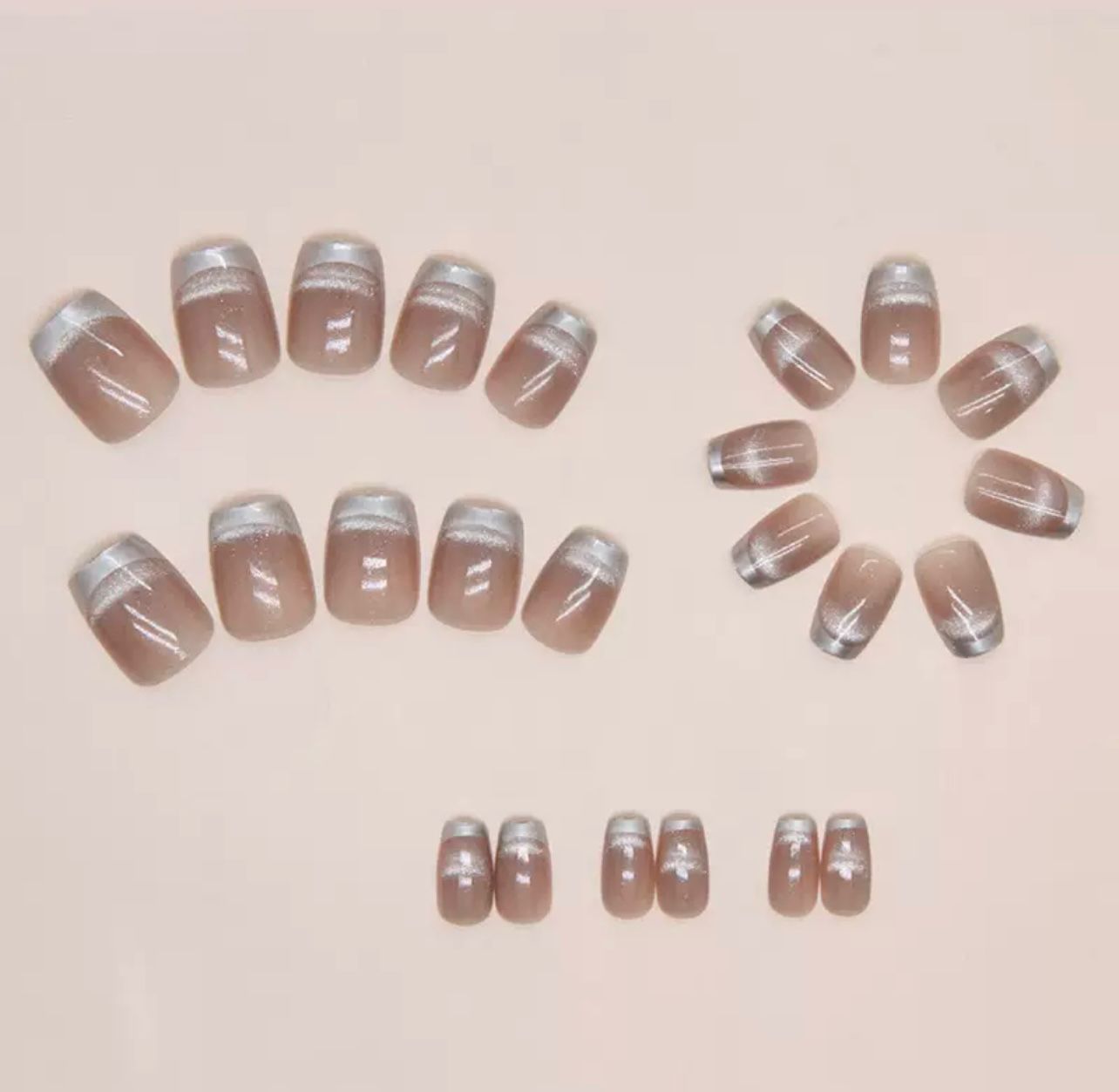 Pink dream 24Pcs nail Set
