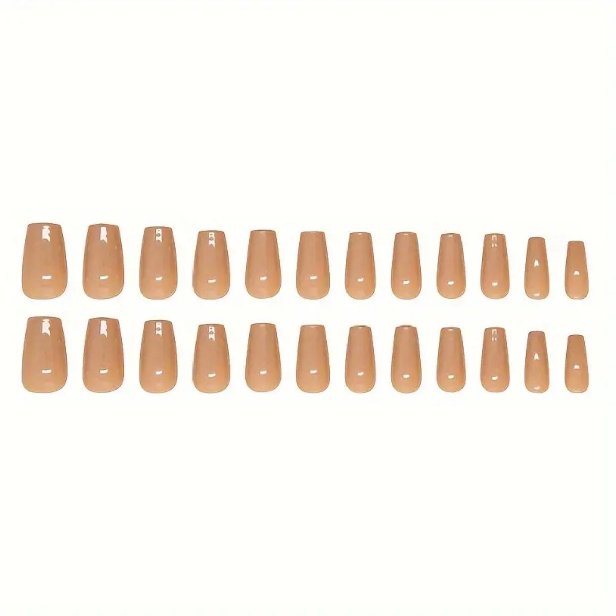 Nude Short Square Nail Set