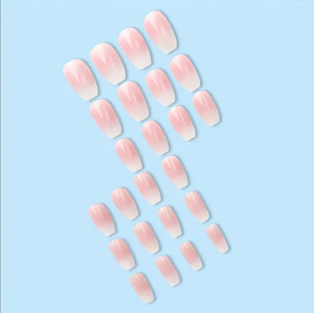 Nude Pink Ombre Nail Set