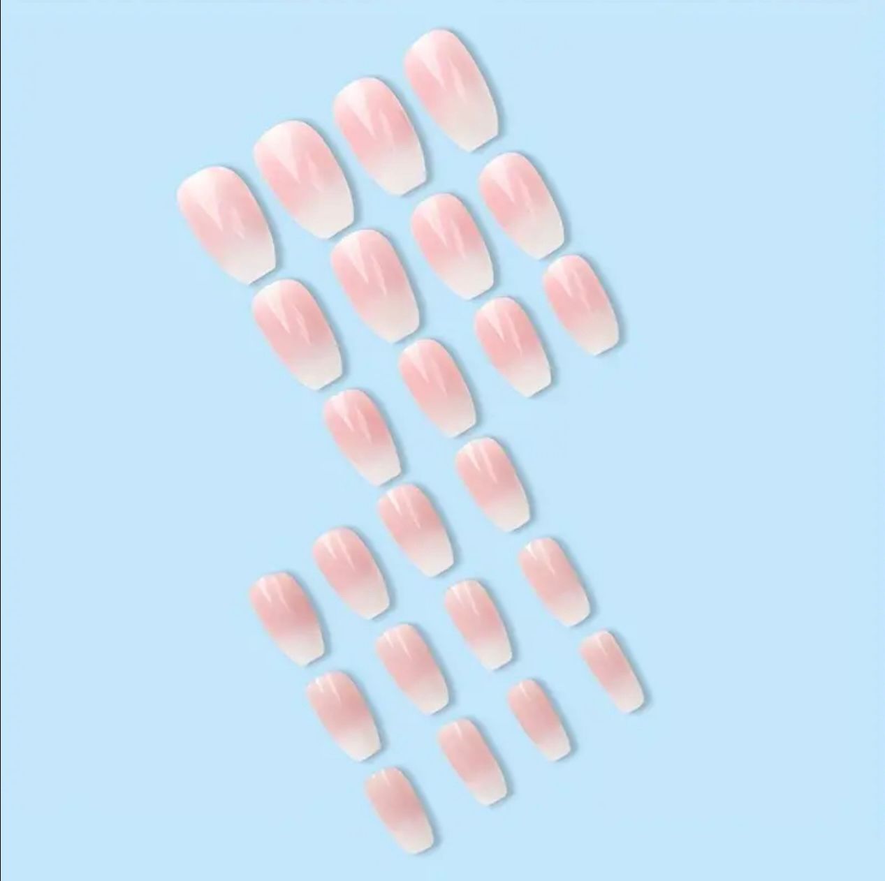 Nude Pink Ombre Nail Set