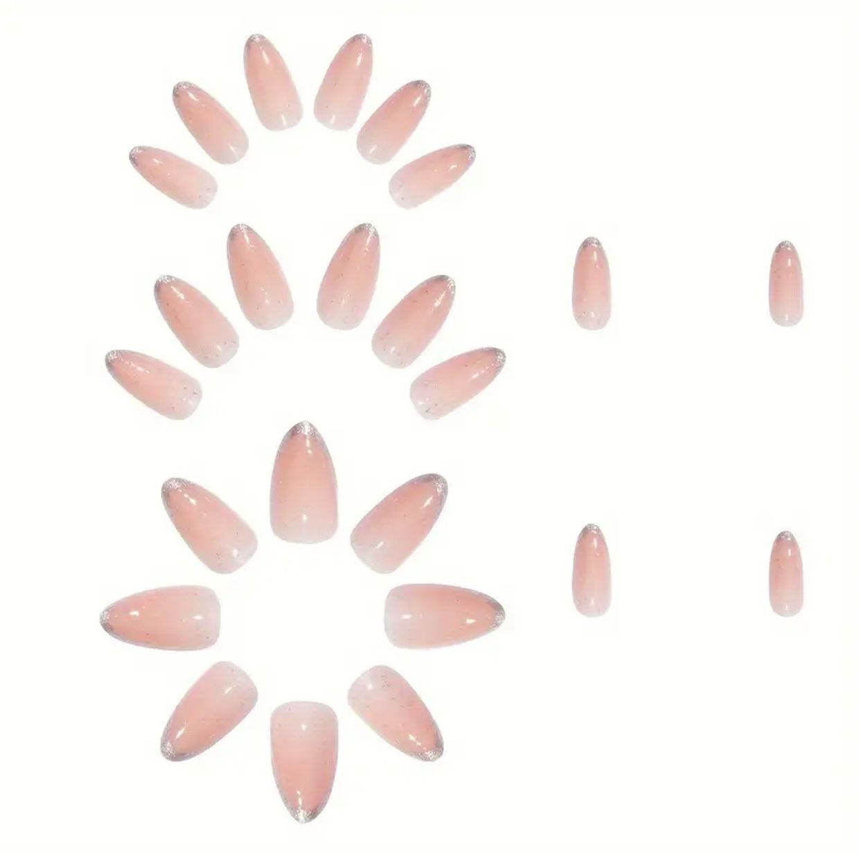 Blush Bloom Pink Nails Set